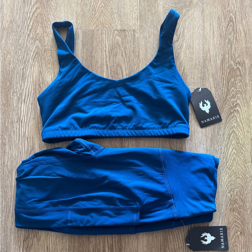 Namarie hemp-based yoga set leggings and bra size small